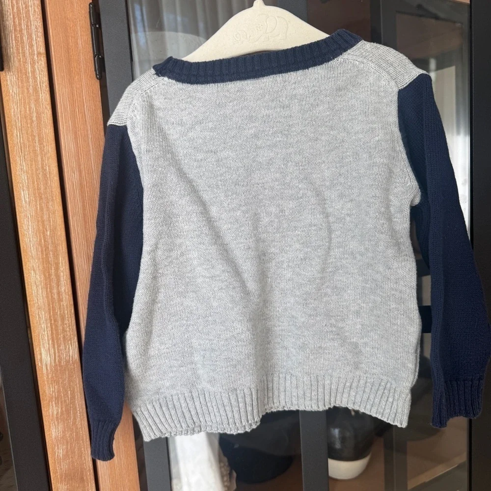 Janie & Jack race car sweater knit navy toddler baby boy intarsia fast classic